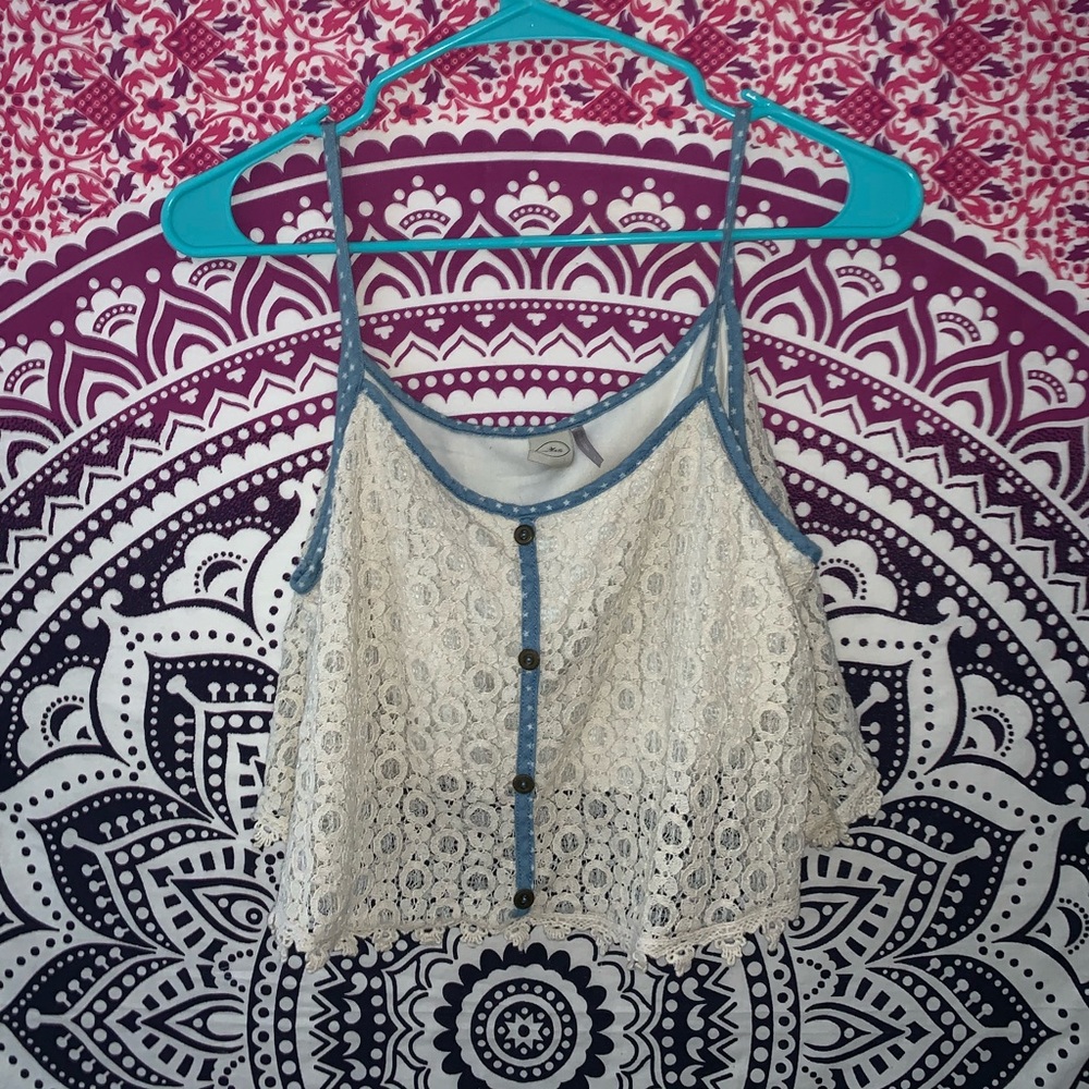 Paper Crane crop top - perfect for July 4th